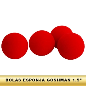 Bolas Esponja roja Pro 1.5" (4 unidades)