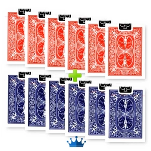 6 + 6 Bicycle Deck Red - Blue (Original)