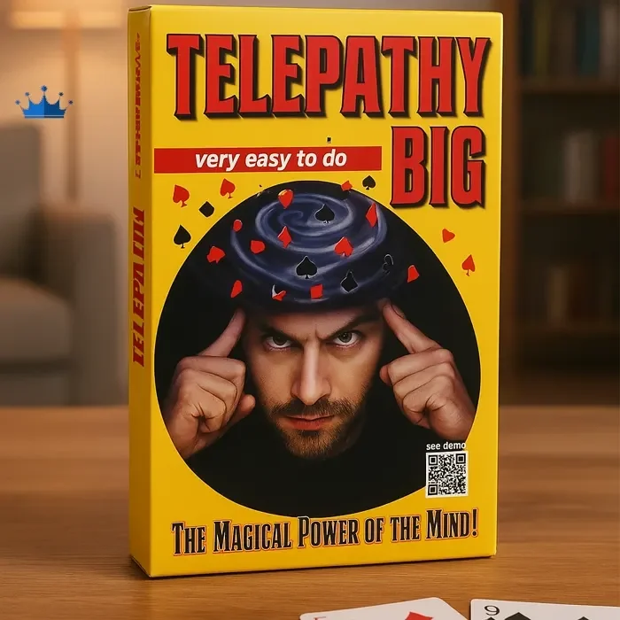 Solomagia Telepathy - Gioco Di Mentalismo In Grande Formato, Effetto Con Carte Trasparenti, Istruzioni In Francese
